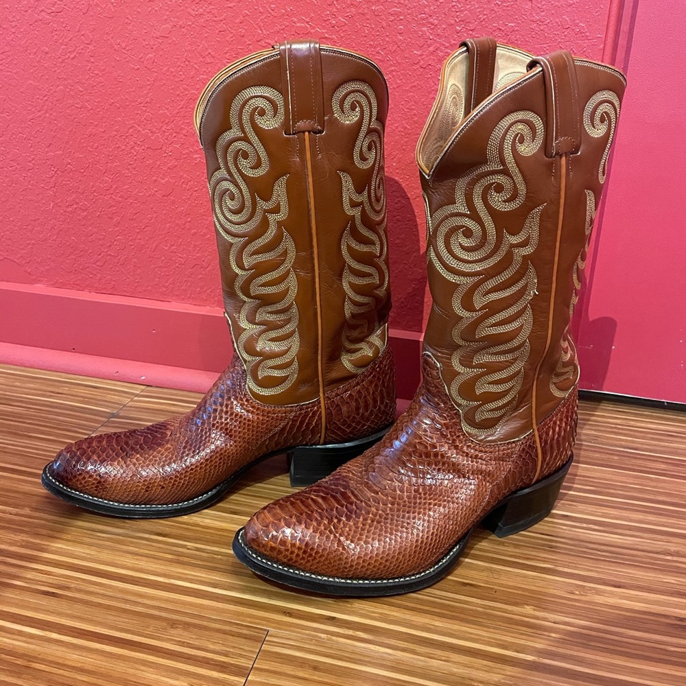 Tony Lama Snake Skin Boots